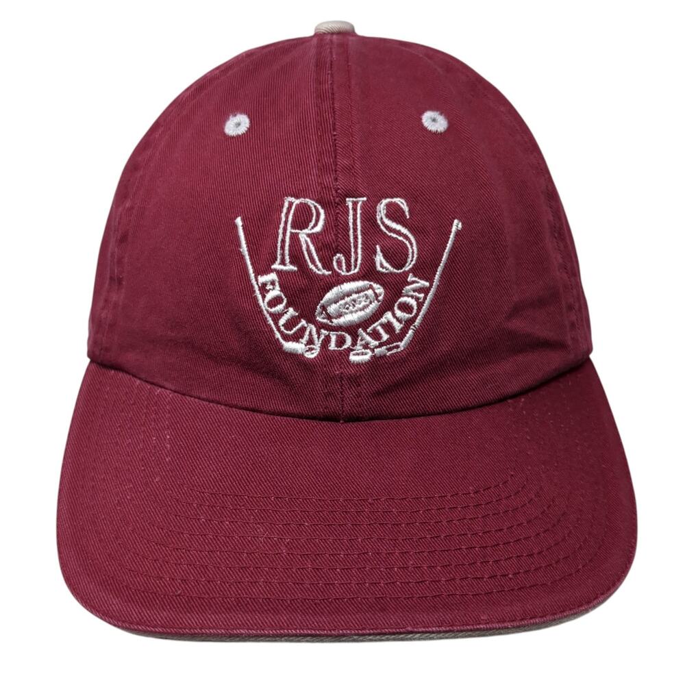 RJS Foundation Baseball Cap Red One Size Adjustable Fahrenheit Fashion Headwear